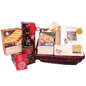 United Kingdom flowers  -  Chocolates And Brandy Flower Delivery
