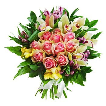 Yehud-Monosson, Israel Online Florist - Burst Av Romantik Bukett