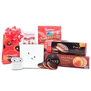 marueno online Florist - Almond Elegance and Apple AirPods Set Bouquet