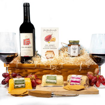United Kingdom flowers  -  Wine And Cheese Holiday Duo