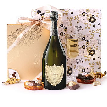 Newcastle upon Tyne flowers  -  Dom Perignon and a Box of Truffles Flower Delivery