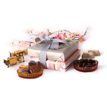 Israel flowers  -  Sweet Duo Chocolate Set Baskets Delivery