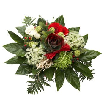USA, United States flowers  -  Holiday Greetings Bouquet Baskets Delivery