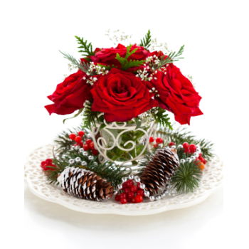 USA, United States flowers  -  Christmas Arrangement Baskets Delivery