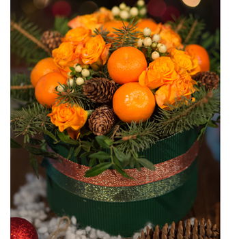 Belarus flowers  -  A Study Of Orange Baskets Delivery