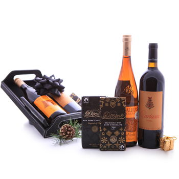 Cape Town flowers  -  Wines And Darks Gift Basket