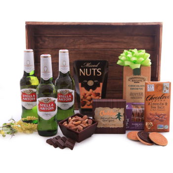 Israel flowers  -  Stella Artois Sweet and Savory Basket Baskets Delivery