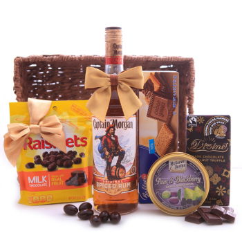 South Korea flowers  -  Captain Morgan Rum Sweet Gift Baskets Delivery