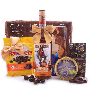 flores de Alummot- Capitão Morgan Rum Doce Presente Flor Entrega