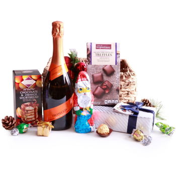 Moldova flowers  -  Santas Cookies and Prosecco Flower Delivery