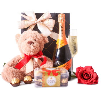 Serbia flowers  -  Mionetto And Elegance Gift Bag
