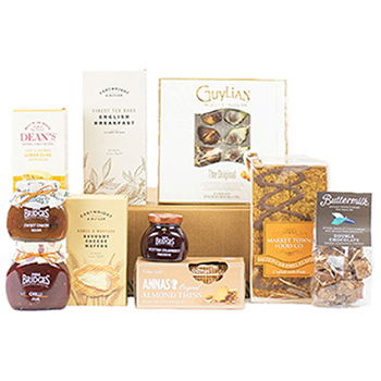 Newcastle upon Tyne flowers  -  Tea and Sweet Treat basket Flower Delivery