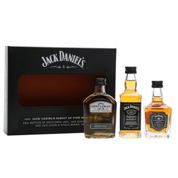 Aberdeen kukat- Jack Daniels Mini Trio -lahjasetti
