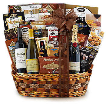 Cape Town flowers  -  All-star Wine Trio Gift Basket