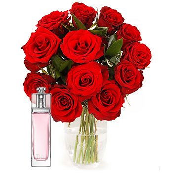 Gedziai flowers  -  Floral Notes with Dior Addict Eau Fraiche Flower Delivery