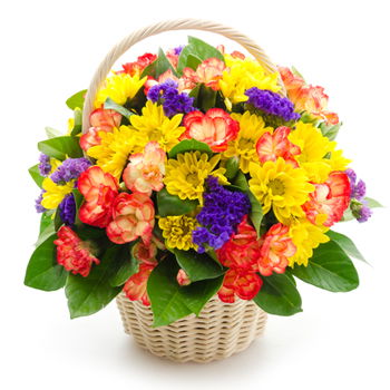 Kazakhstan flowers  -  Fancy Floral Baskets Delivery