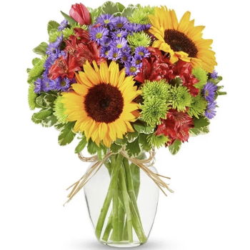 Jamaica, United States flowers  -  Sunflower Smile Delivery