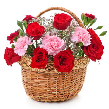Tajikistan flowers  -  Eternal Roses Baskets Delivery