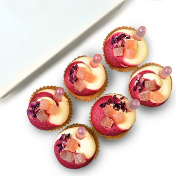 Είδος σκωτσέζικου τερριέ λουλούδια- Gin Κοκτέιλ Cupcakes