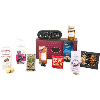 Newcastle upon Tyne flowers  -  Halal Snacks Gift Hamper Flower Delivery