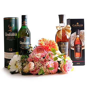 Gedziai flowers  -  Scotch and Cognac Giftset Flower Delivery