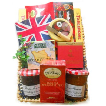 Jamaica, United States flowers  -  English Breakfast Assortment Baskets Delivery