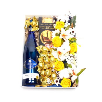 St. Lucia, Saint Lucia flowers  -  Wine and Chocolate Decadence Baskets Delivery