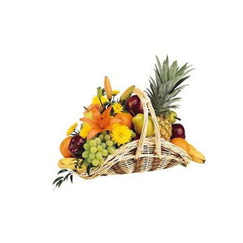 Γλασκώβη  - Καλάθι με φρούτα και λουλούδια 