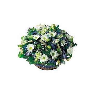 Greenland flowers  -  Pastoral Basket Flower Delivery