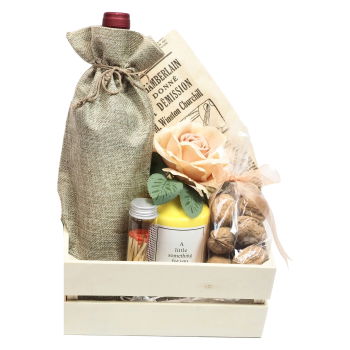 Israel flowers  -  Unwind Evening Treat Box Baskets Delivery