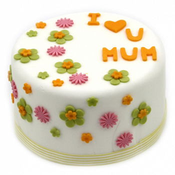 Liverpool flowers  -  I Love Mum Cake