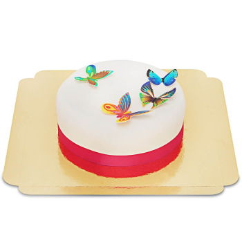 Israel flowers  -  Beautiful Butterfly Cake Baskets Delivery