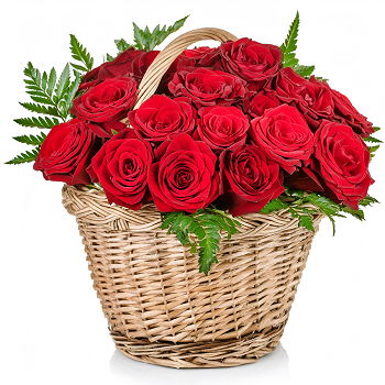 Gedziai flowers  -  Superstar Rose Basket Flower Delivery