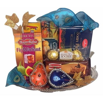 USA, United States flowers  -  Diwali Sweetness Baskets Delivery