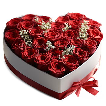 Gedziai flowers  -  Heart Shaped Rose Bouquet Flower Delivery