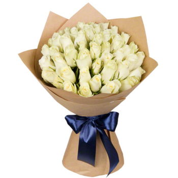 Turkmenistan flowers  -  White Rose Garden Flower Delivery