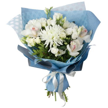 Turkmenistan flowers  -  Delightfully White Bouquet Flower Delivery