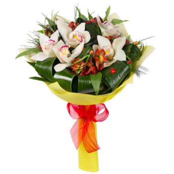 Turkmenistan flowers  -  Graceful Orchid Bouquet Flower Delivery