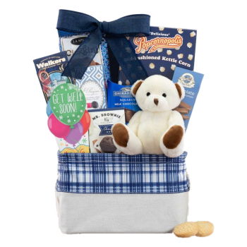 USA, United States flowers  -  Get Well Greetings Gift Basket Baskets Delivery