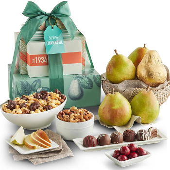 USA, United States flowers  -  Popcorn Pears and Perfection Baskets Delivery