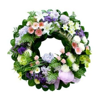 Turkmenistan flowers  -  Seasonal Funeral Wreath Flower Delivery