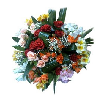 Yehud-Monosson, Israel Online Florist - Färgexplosionsbukett Bukett