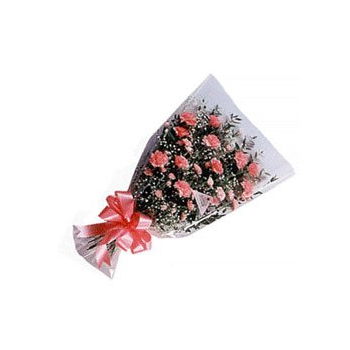 Turkmenistan flowers  -  Rose and Carnation Sympathy Bouquet Flower Delivery