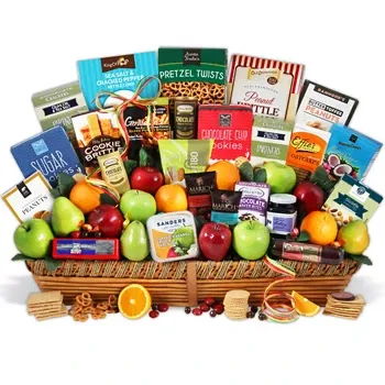 Athene flowers  -  Unbelievable Fruit And Gourmet Gift Set