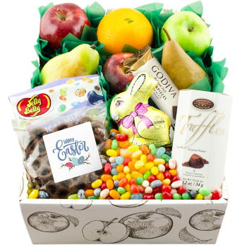 USA, United States flowers  -  Easter Harvest Box Baskets Delivery
