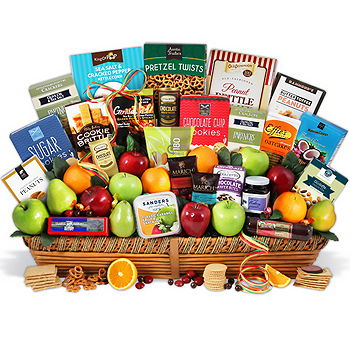 flores de Alummot- Conjunto de presentes gourmet e frutas inacre Flor Entrega