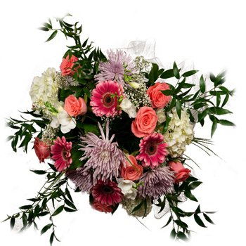 Benin flowers  -  Colors Of The Heart Bouquet Flower Delivery