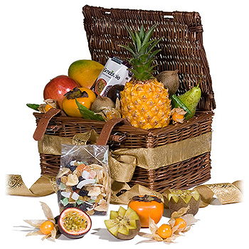Newcastle upon Tyne flowers  -  Tropical Fruit and Gourmet Snacks Flower Delivery