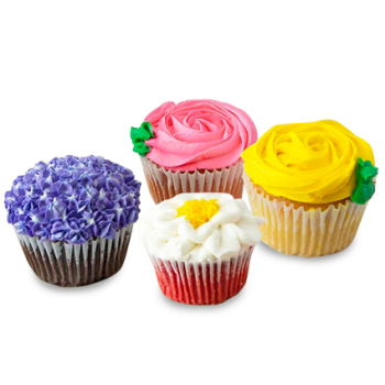 USA, United States flowers  -  Cupcakes for Mom Baskets Delivery