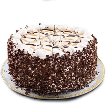 USA, United States flowers  -  Deluxe Chocolate and Caramel Cake Baskets Delivery